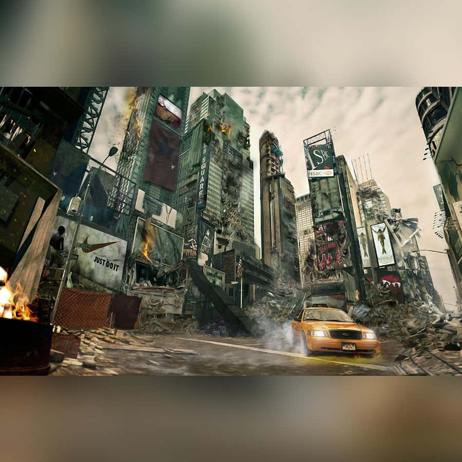 Godzilla Unleashed: The King Of Monsters Destroys City Wallpaper