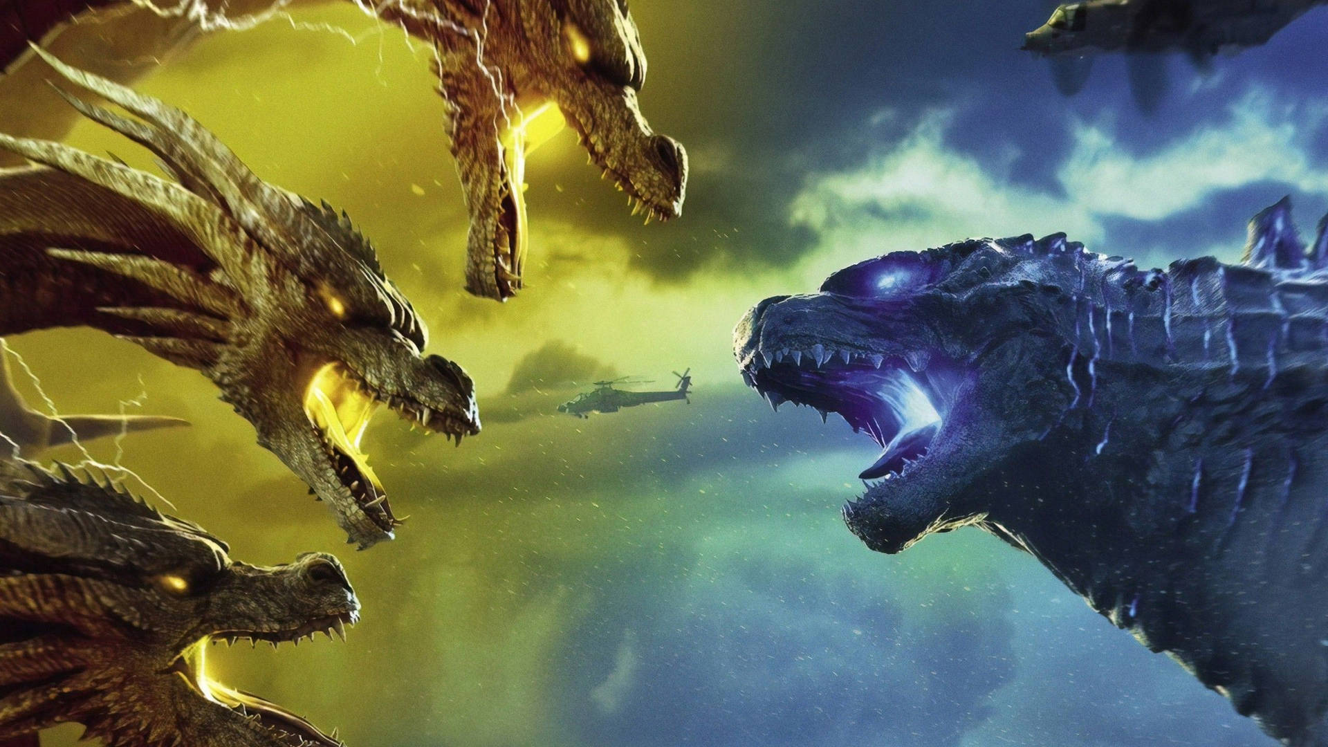 Godzilla Versus King Ghidorah Wallpaper