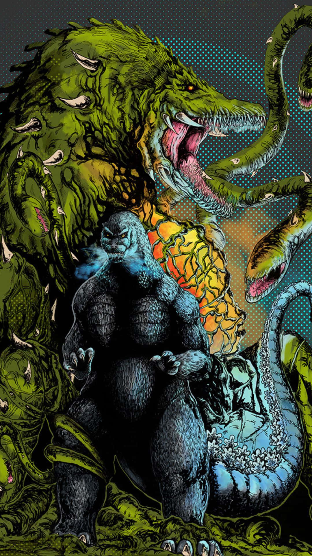 Epic Battle of Titans: Godzilla Vs Biollante Wallpaper