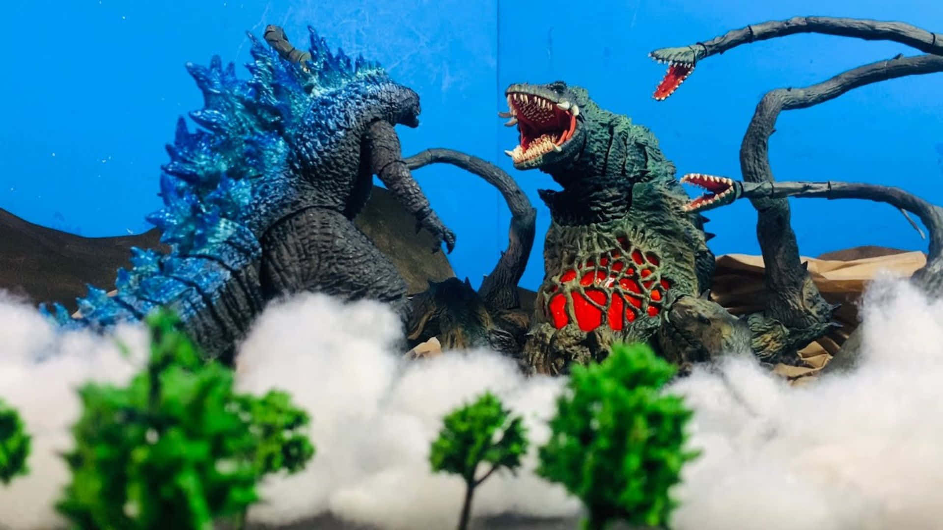 Laépica Batalla: Godzilla Contra Biollante Fondo de pantalla
