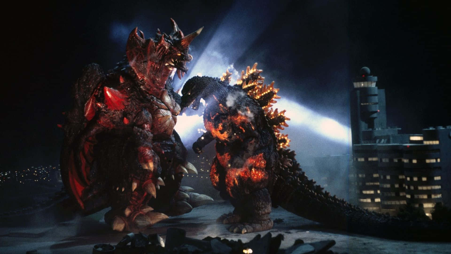 Godzilla and Destoroyah epic battle Wallpaper