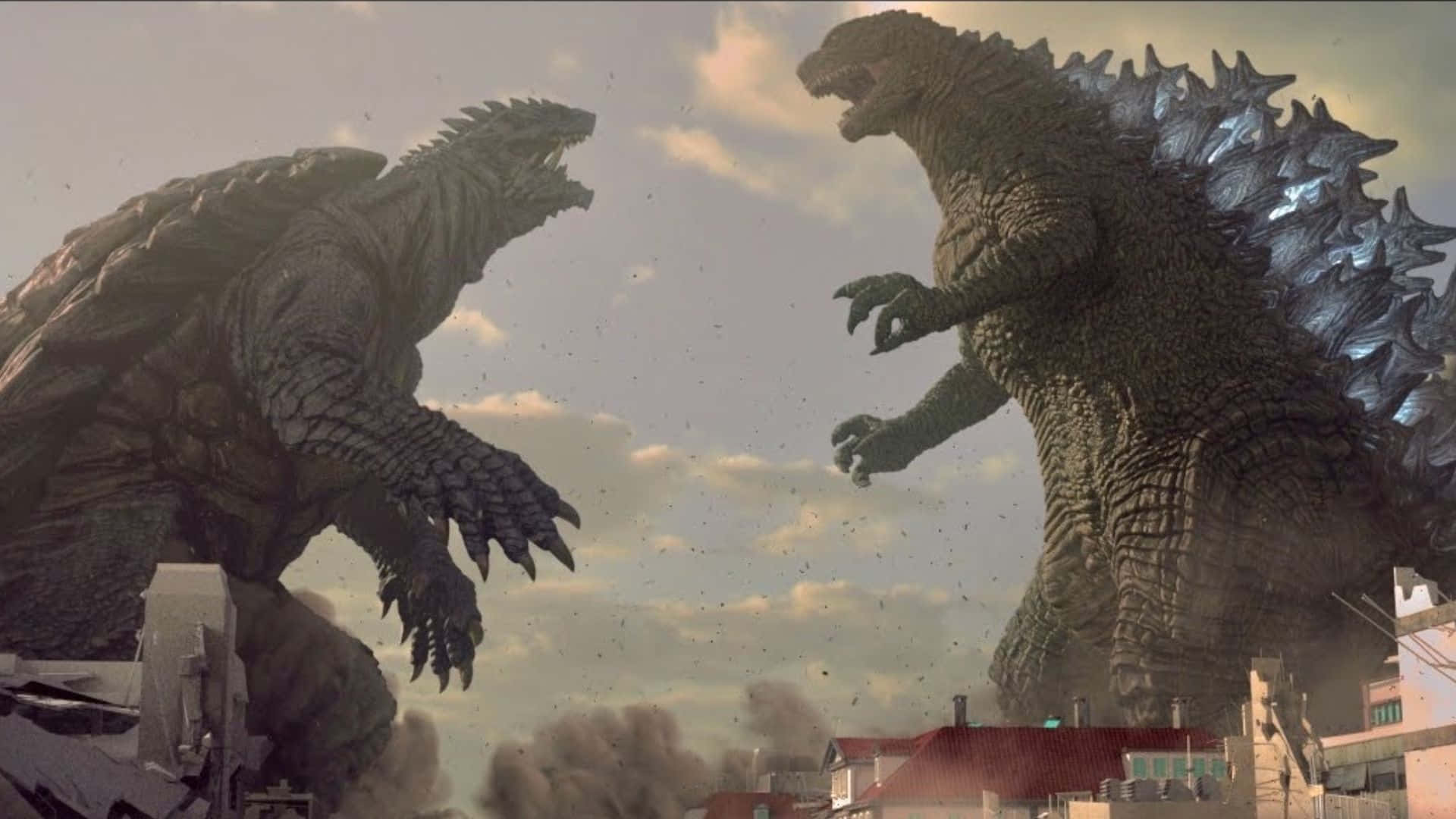 Epic Battle: Godzilla Vs Gamera in Stunning HD Wallpaper Wallpaper