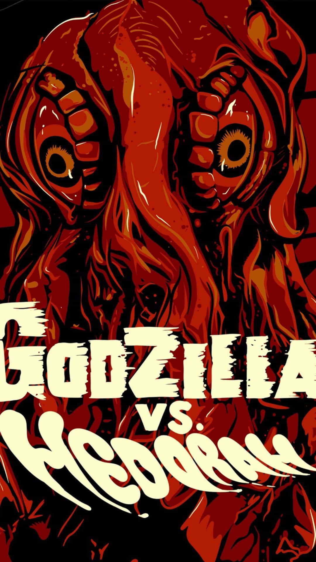 Godzilla battles Hedorah in an epic showdown Wallpaper