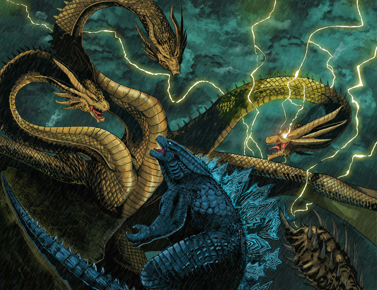 Godzilla Versus King Ghidorah 4K HD Movies Wallpapers  HD Wallpapers  ID  38230