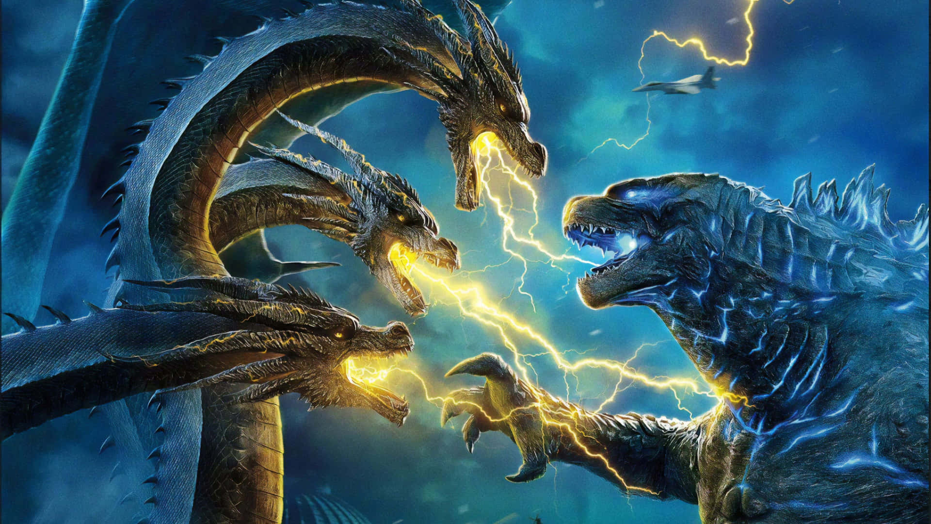 Epic Battle: Godzilla vs King Ghidorah Wallpaper