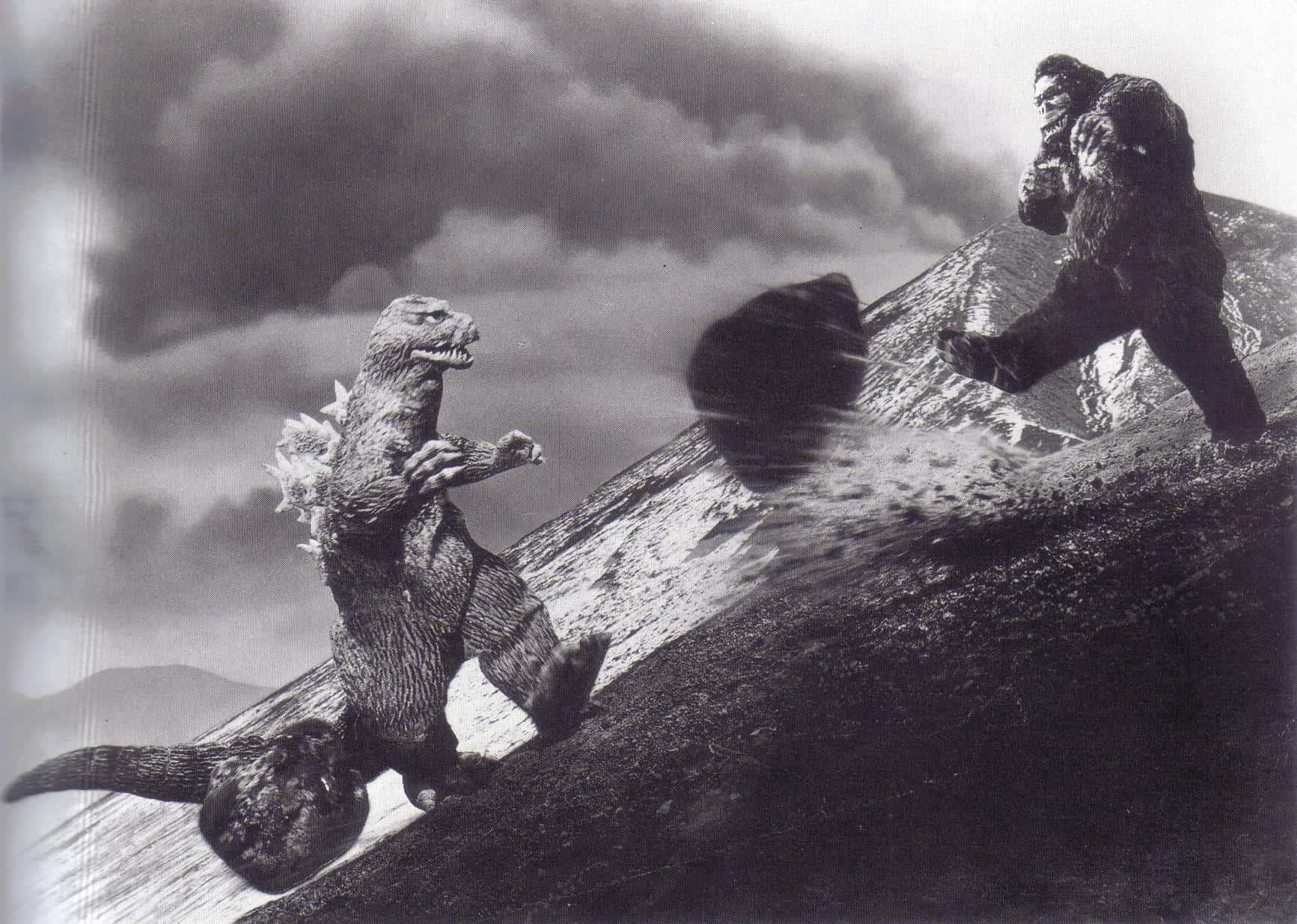 Godzilla and Kong face off in an epic battle