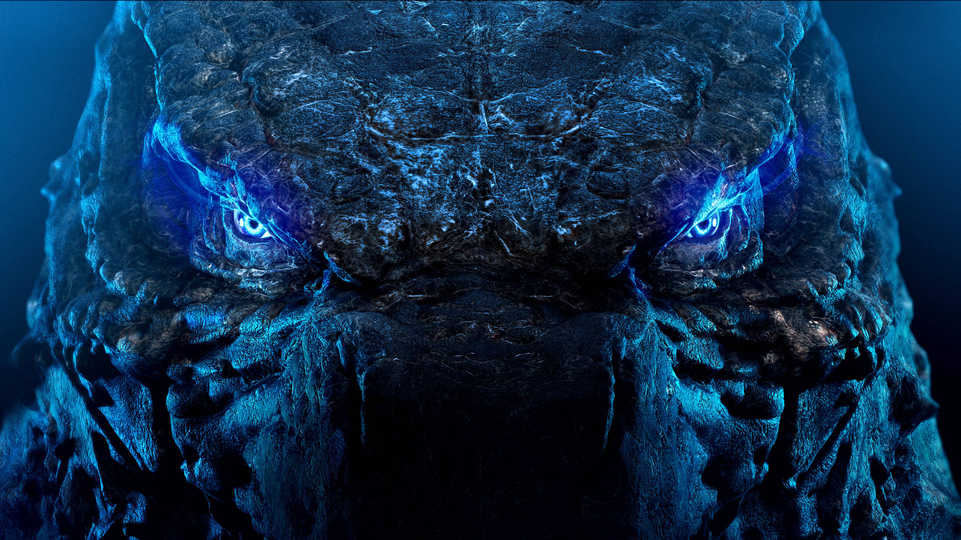 a blue dragon with blue eyes Wallpaper