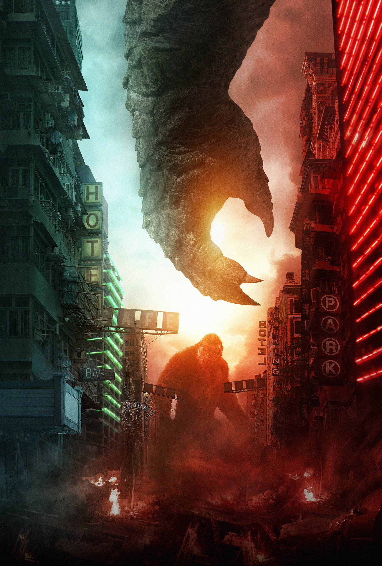 Et plakat for filmen King Kong. Wallpaper