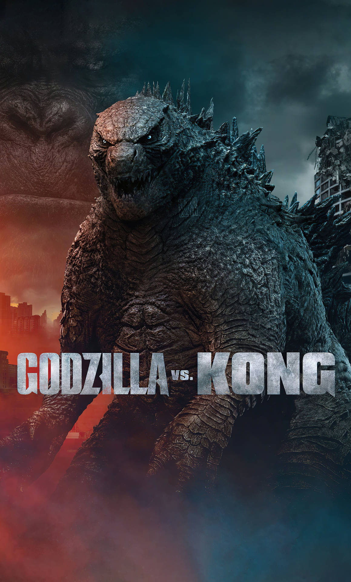 Godzilla vs Kong poster tapet Wallpaper