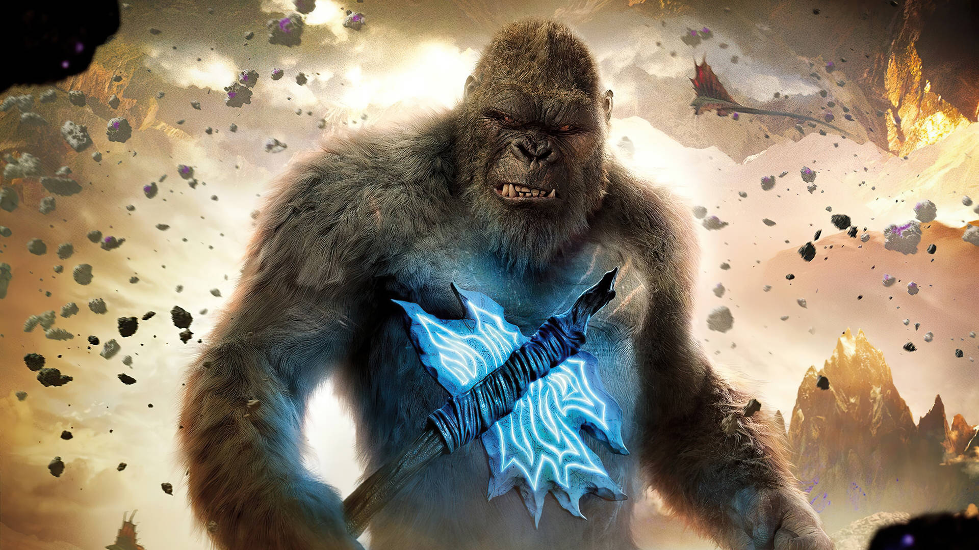 kong kong - apes vs gorillas Wallpaper