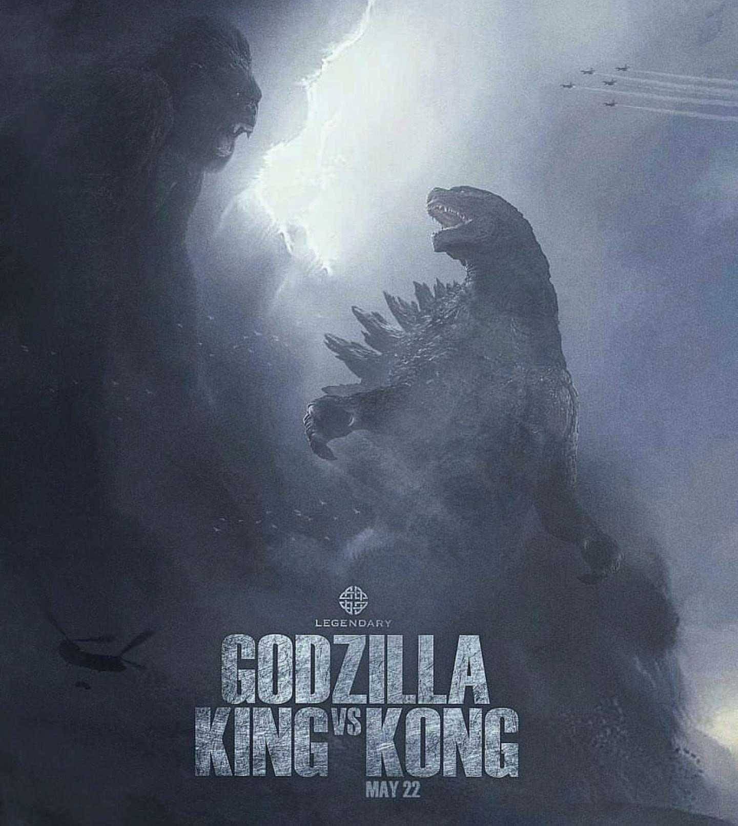 Godzillaking Kong Affisch Wallpaper