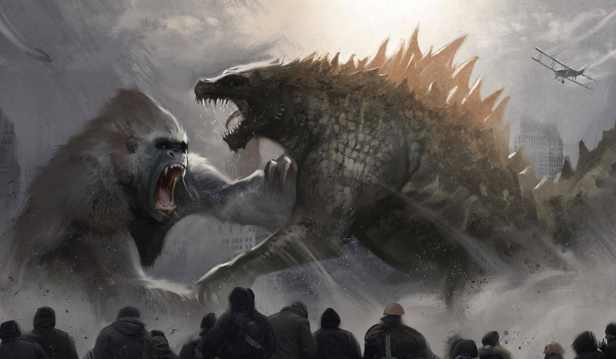 An Epic Clash - Godzilla Vs Kong Wallpaper