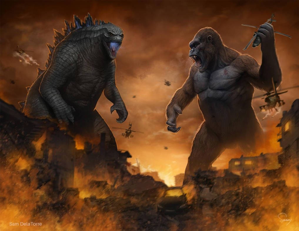 Godzilla Vs Kong In Destruction