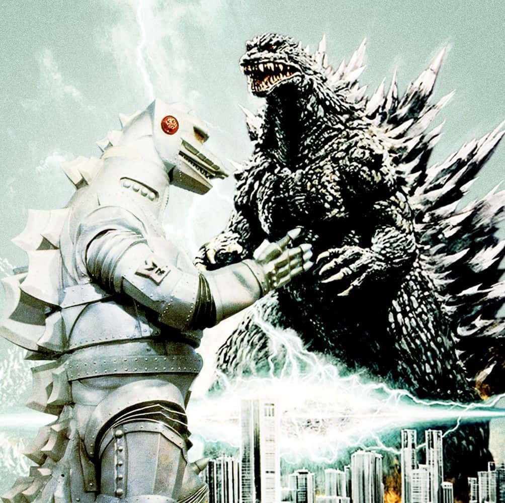 Épicabatalla Entre Godzilla Y Mechagodzilla Fondo de pantalla