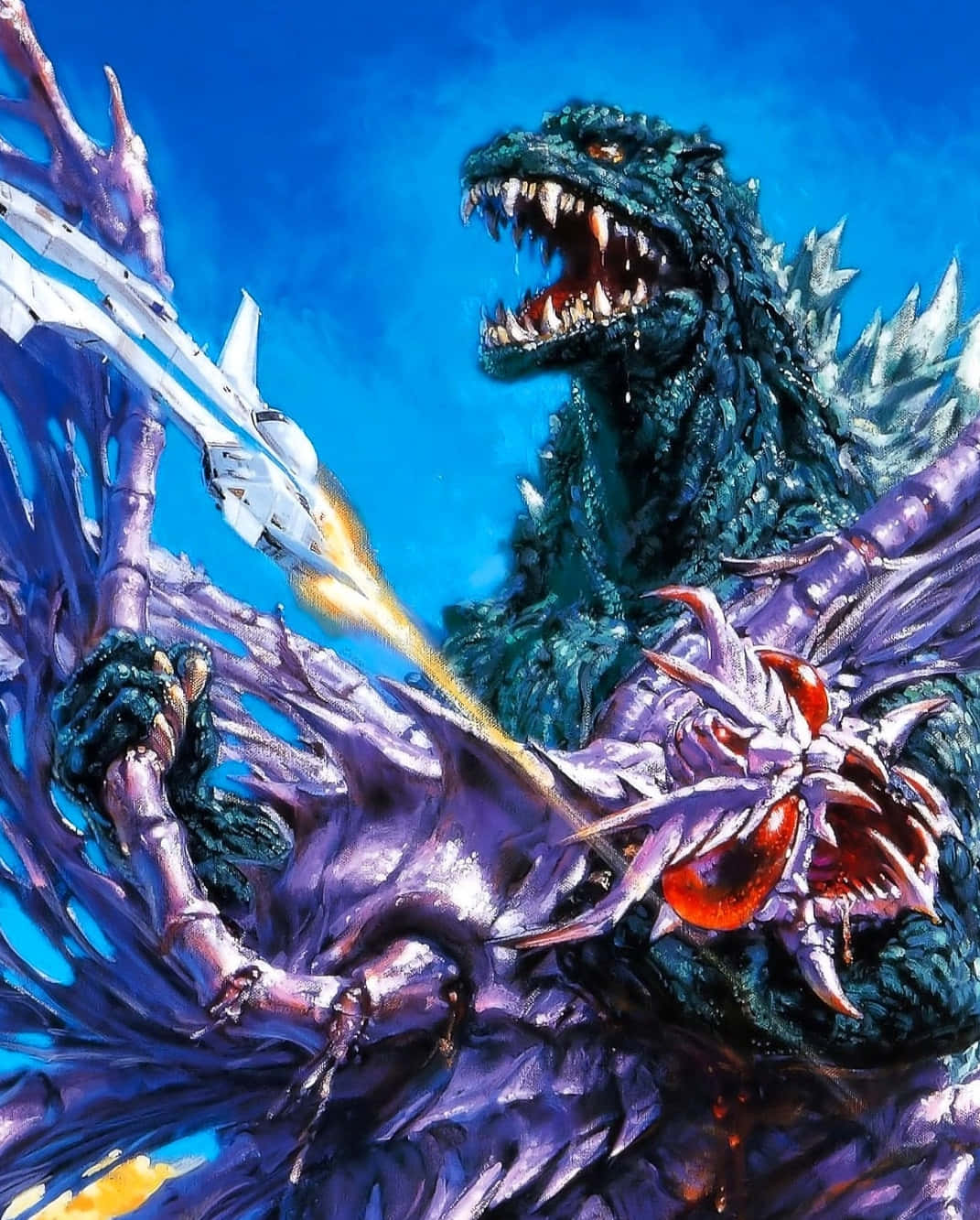 Epic Battle: Godzilla Vs Megaguirus Wallpaper
