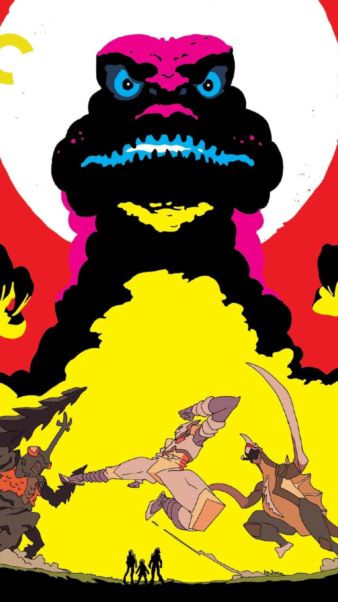 Godzillay Megalon Se Enfrentan En Una Batalla Epica. Fondo de pantalla