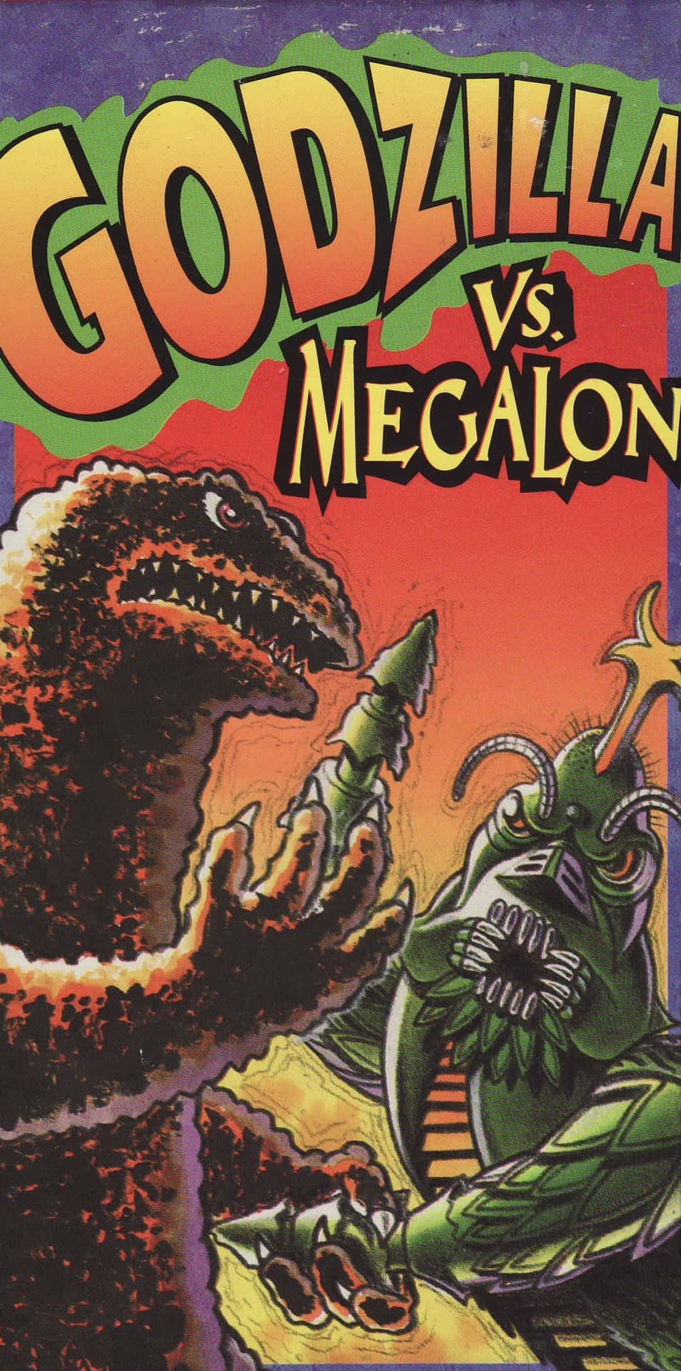 Godzilla Vs Megalon Film Kunstwerk Achtergrond