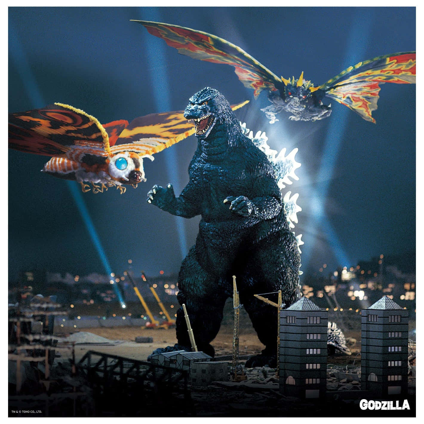 Épicabatalla Entre Godzilla Y Mothra Fondo de pantalla