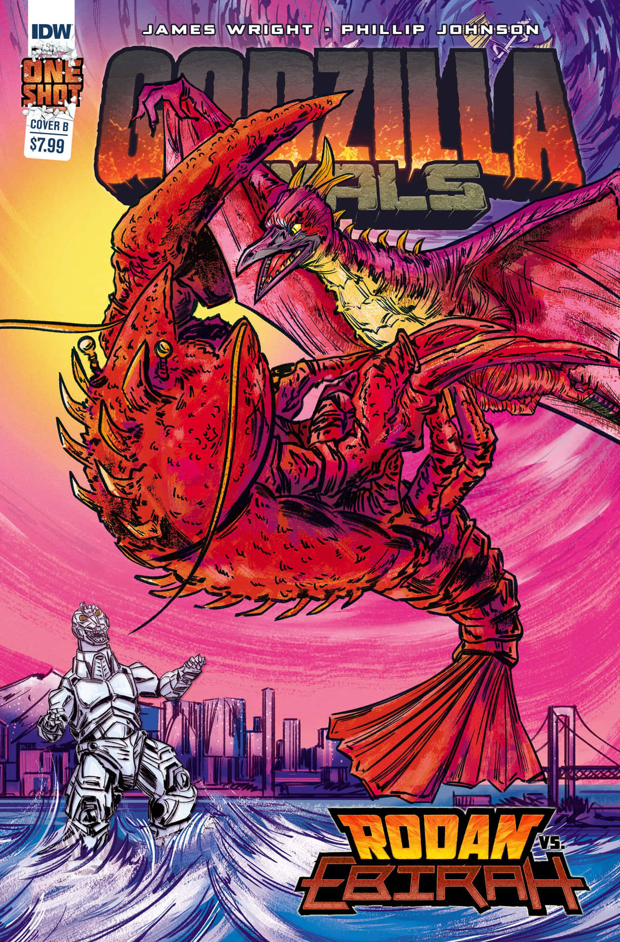 Battle of the Titans: Godzilla Vs Rodan Wallpaper