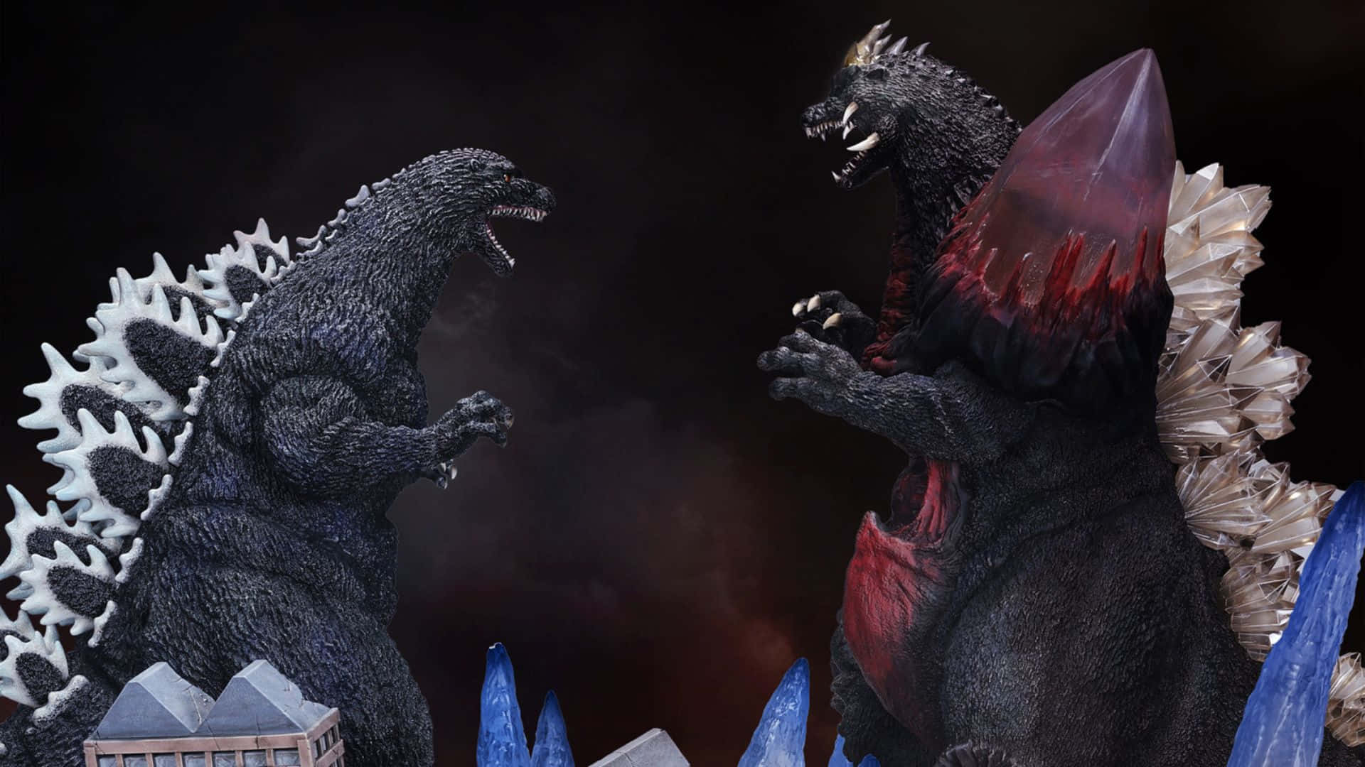 The Epic Showdown: Godzilla Vs Spacegodzilla Wallpaper