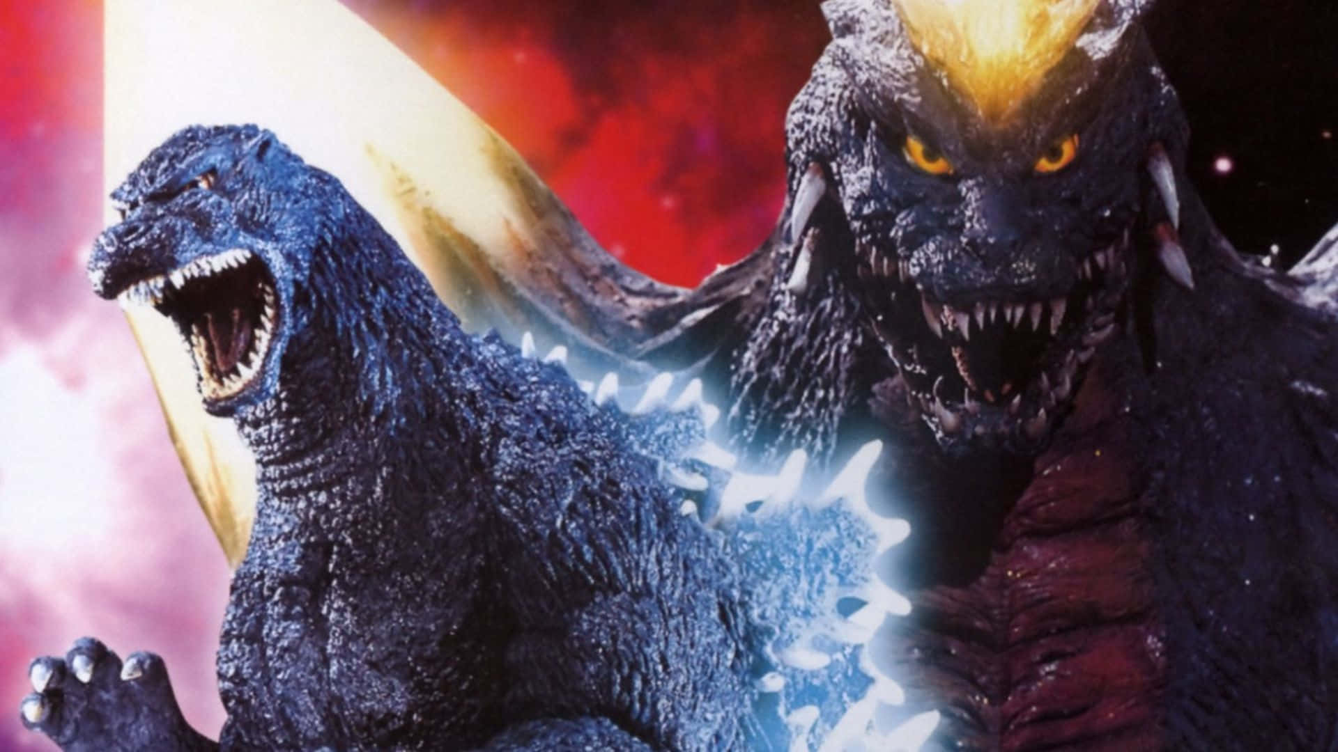 Epic Battle: Godzilla vs SpaceGodzilla Wallpaper Wallpaper