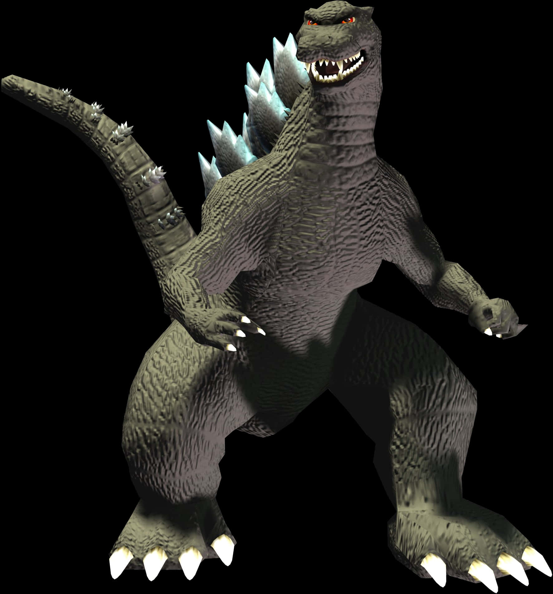 Godzilla3 D Model Render PNG