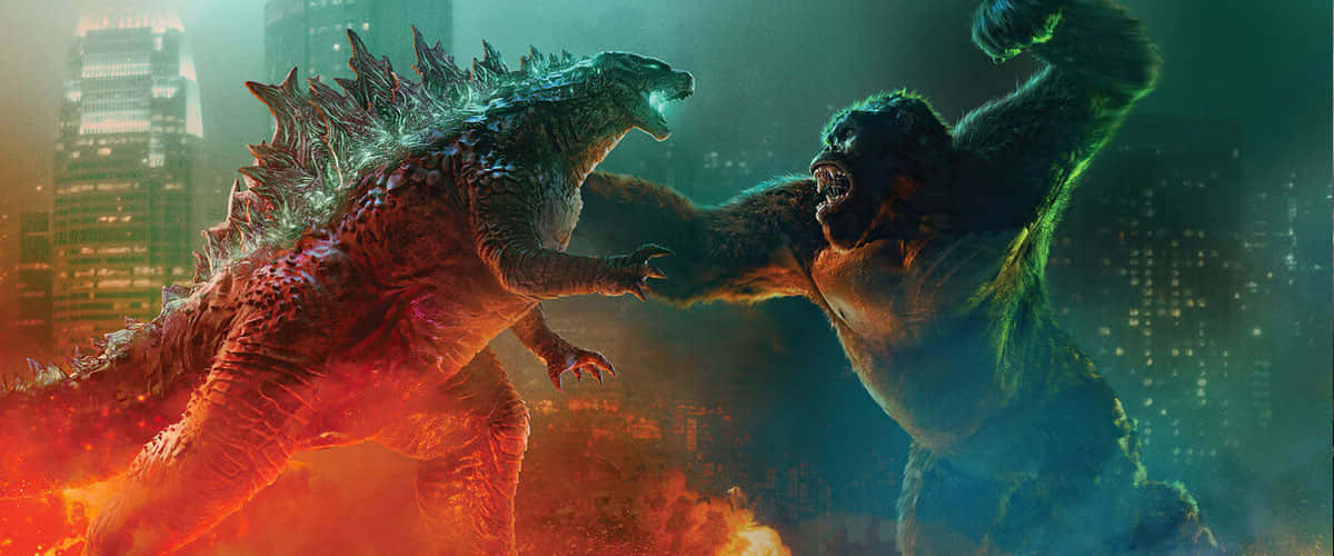 Godzillavs Kong Epic Battle Wallpaper