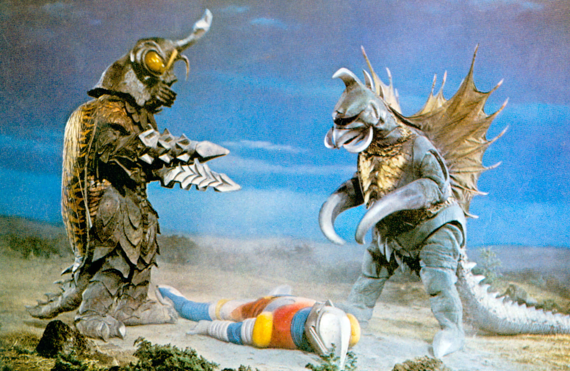 Godzilla Vs Megalon Showdown Achtergrond