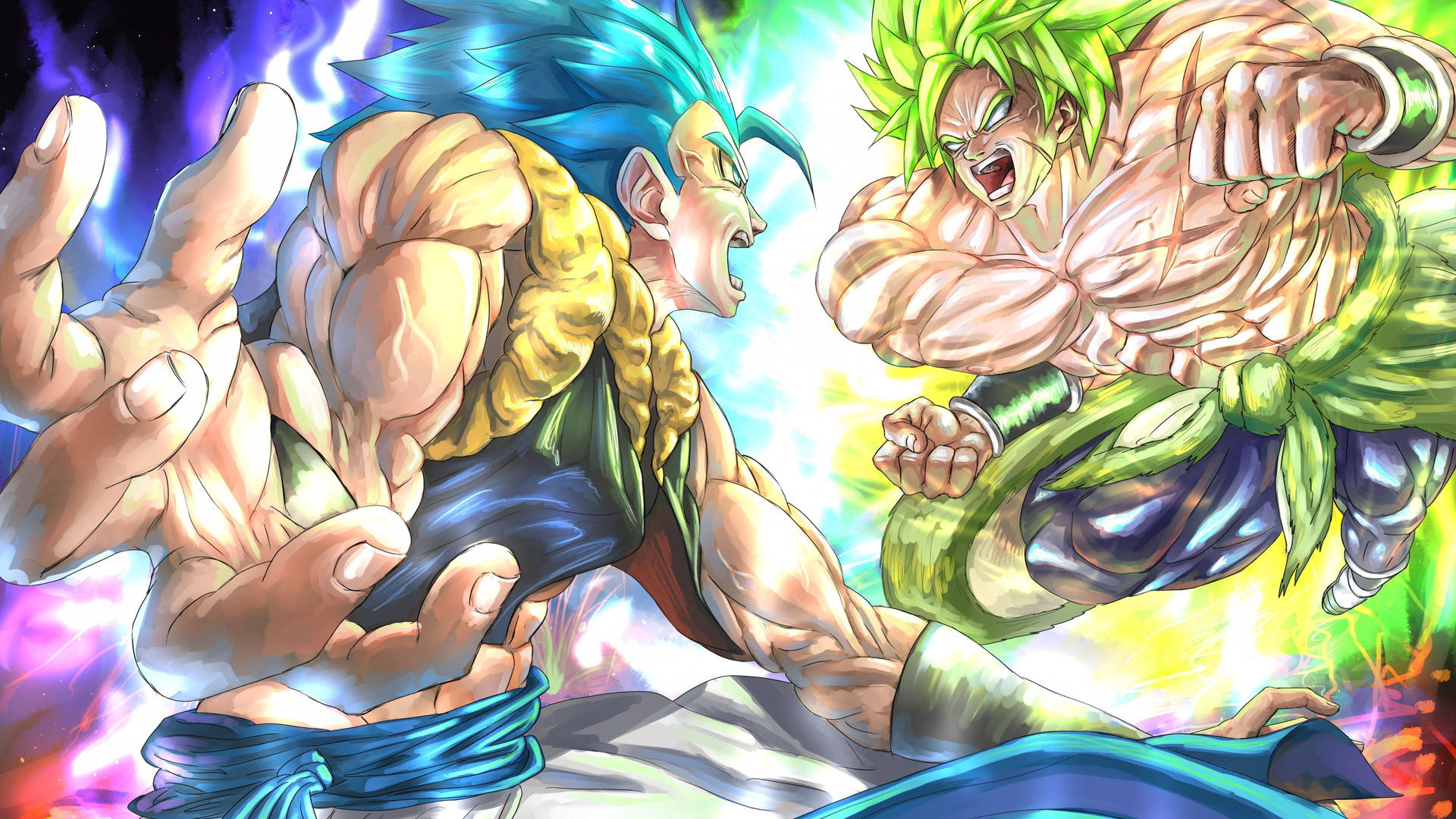 Gogeta and Broly, Ready To Clash in Dragon Ball Super Broly Wallpaper
