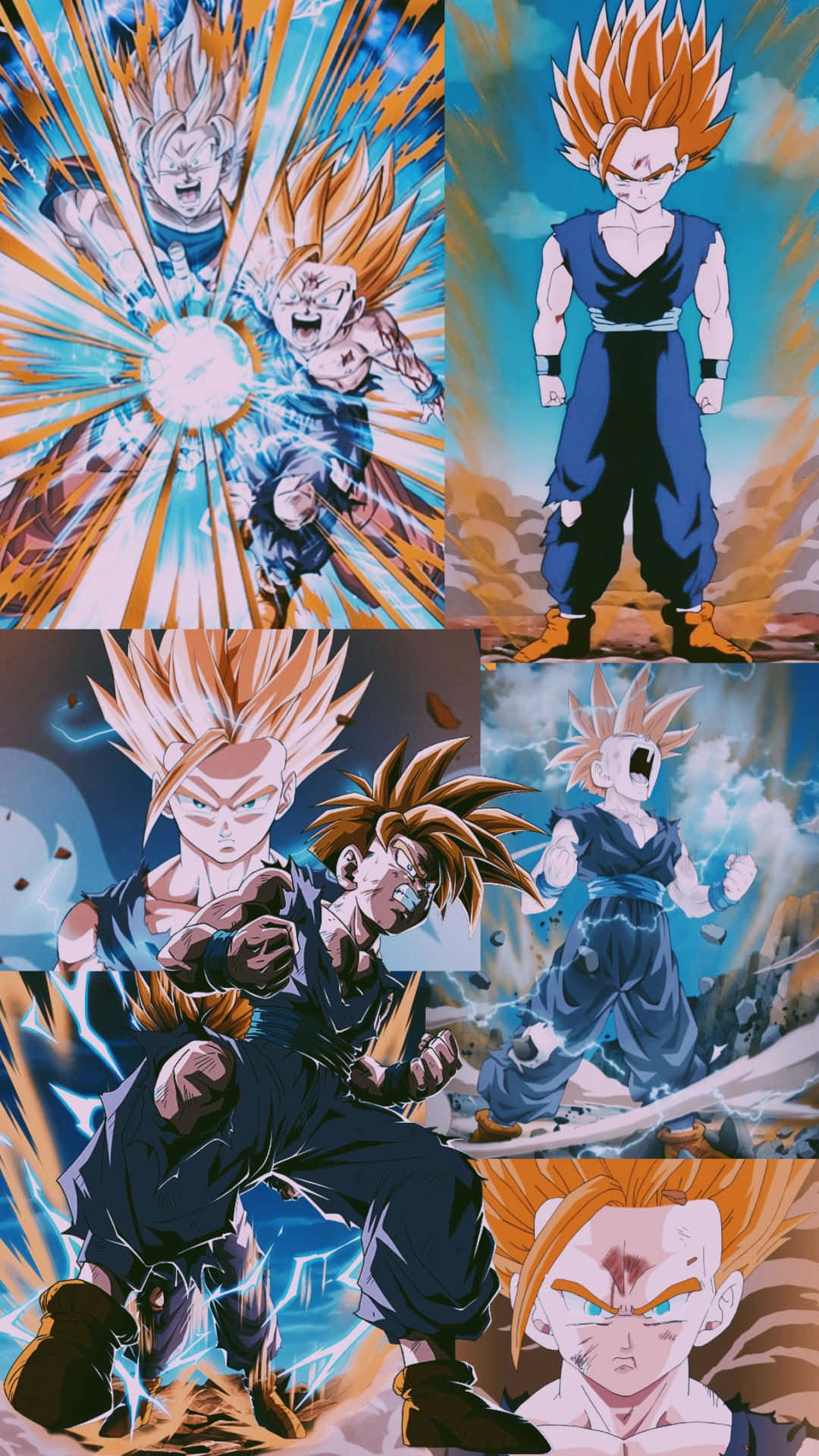 Gohan iPhone Collage Wallpaper
