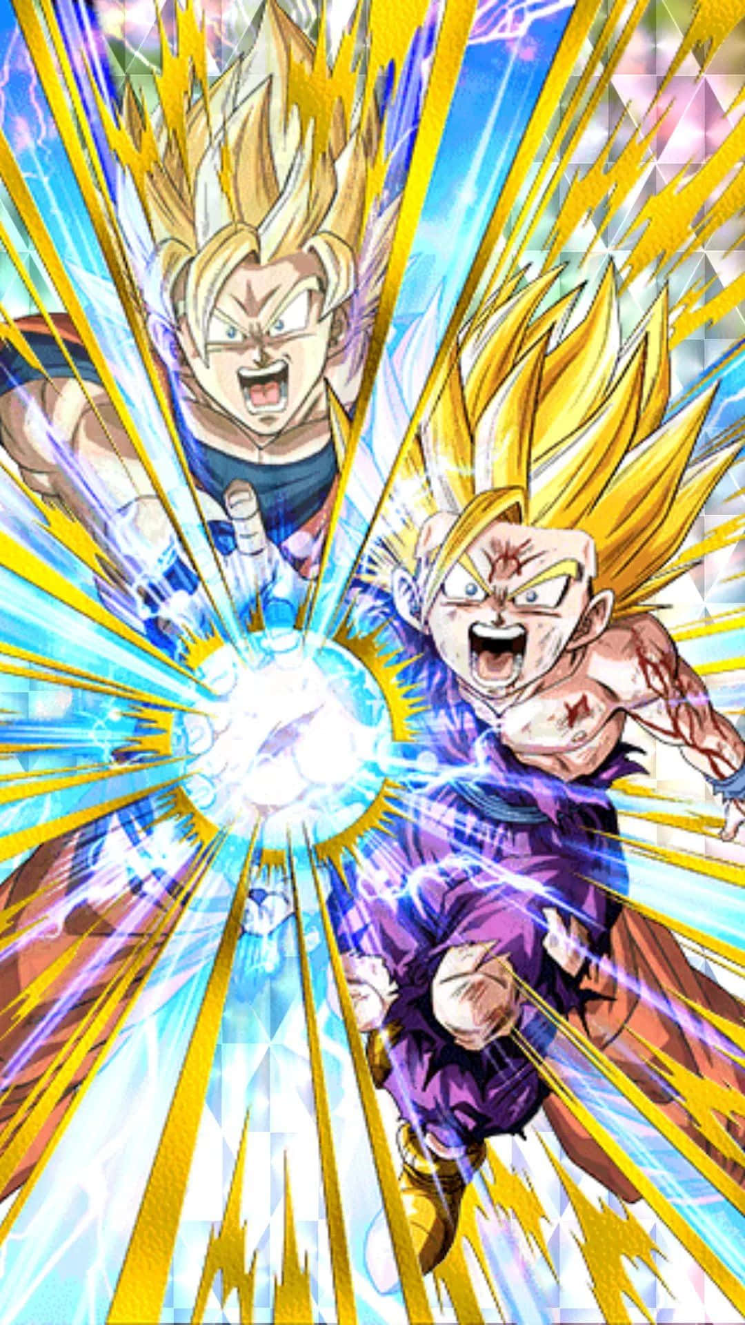 Gohan iPhone energi med Goku Wallpaper