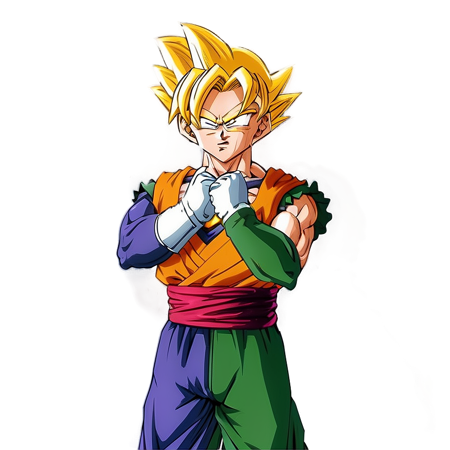 Download Gohan's Reflective Moment Png Sjg68 | Wallpapers.com