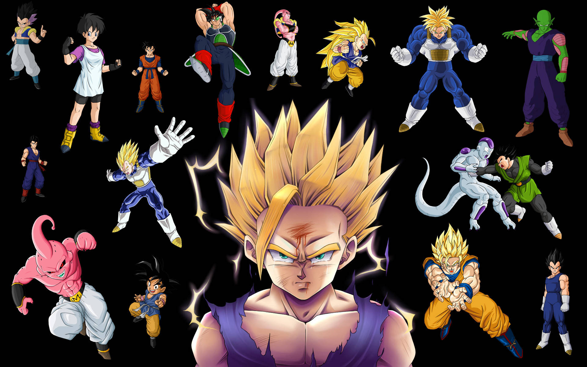 Gohan With Dbz Characters