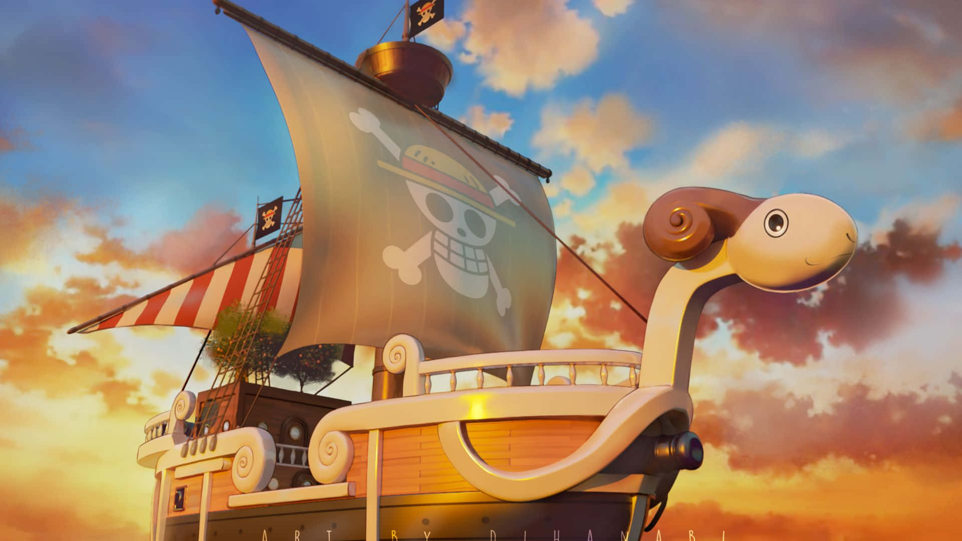 “Setting sail on Going Merry” Wallpaper