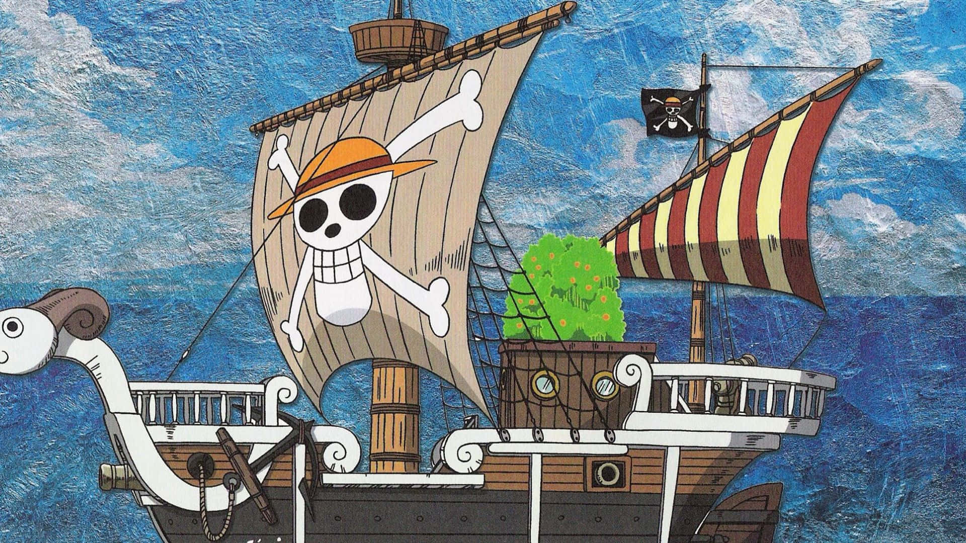 Going Merry One Piece Thousand Sunny Anime Daytime  Gnomelookorg