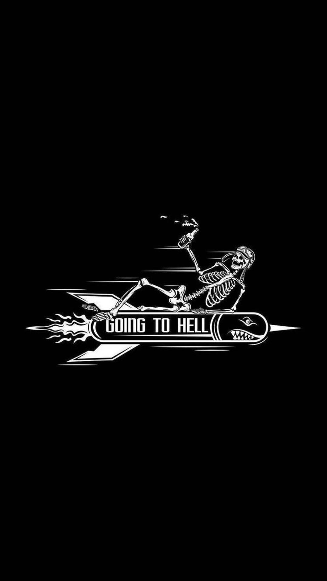 Going To Hell Halloween Iphone Wallpaper