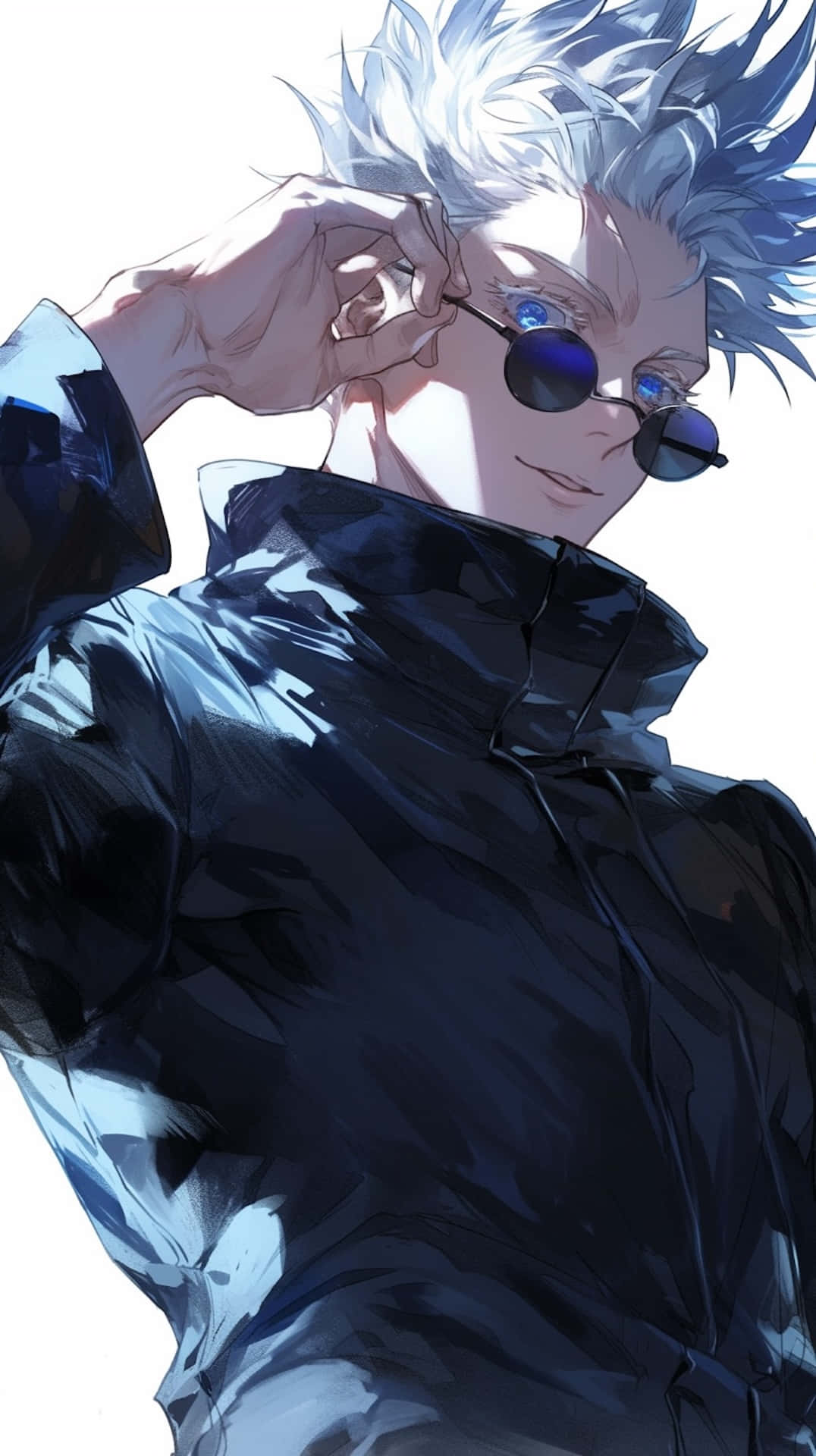 Gojo Satoru Stylish Sunglasses Anime Art Wallpaper