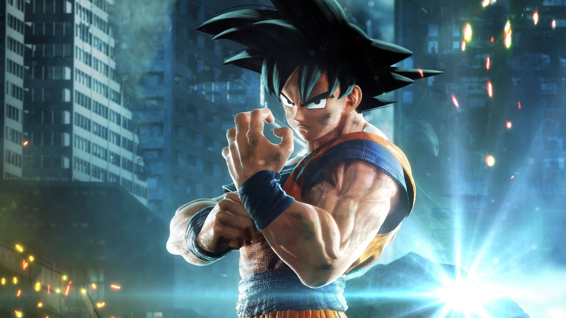 Goku En 4k Ultra Hd Renderizado En 3d Fondo de pantalla