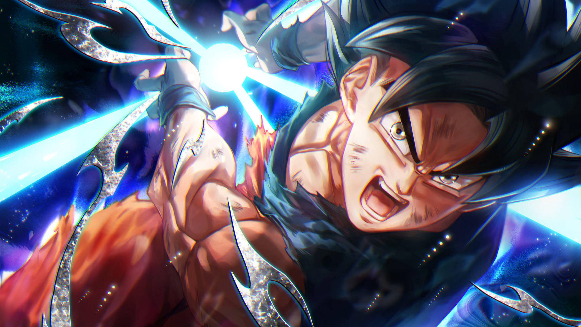 Goku 4K Ultra HD Opladning Kamehameha Wallpaper