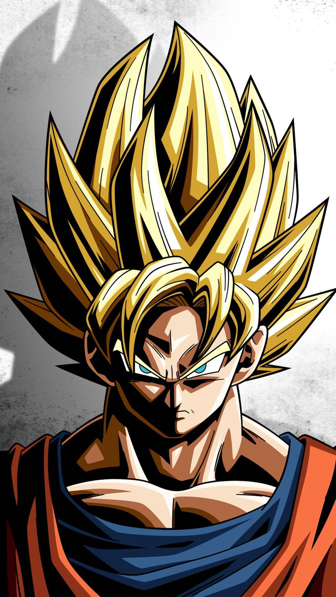 Retratode Goku En Ultra Hd 4k Fondo de pantalla