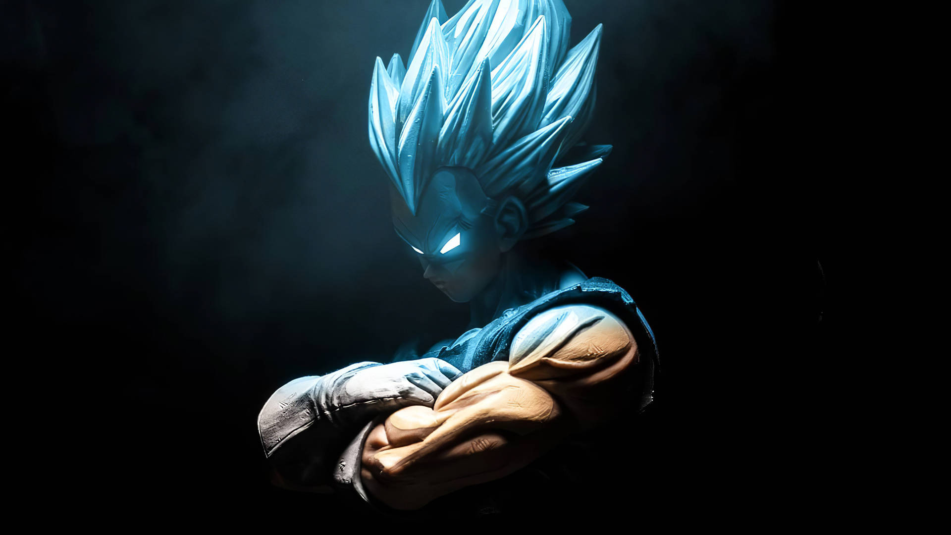 Goku4k Ultra Hd Super-saiyajin Blue Mit Leuchtenden Augen. Wallpaper