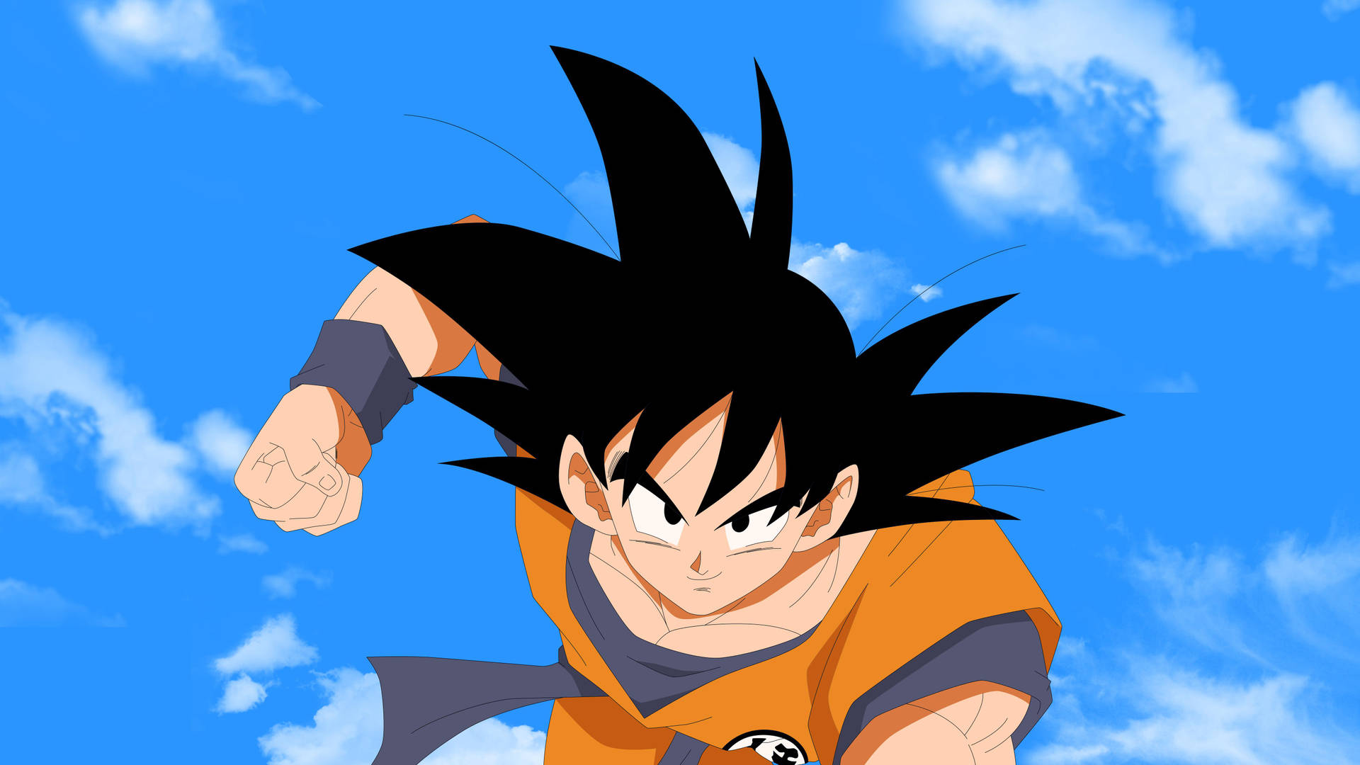 Goku 4k Ultra Hd With Sky Background Wallpaper
