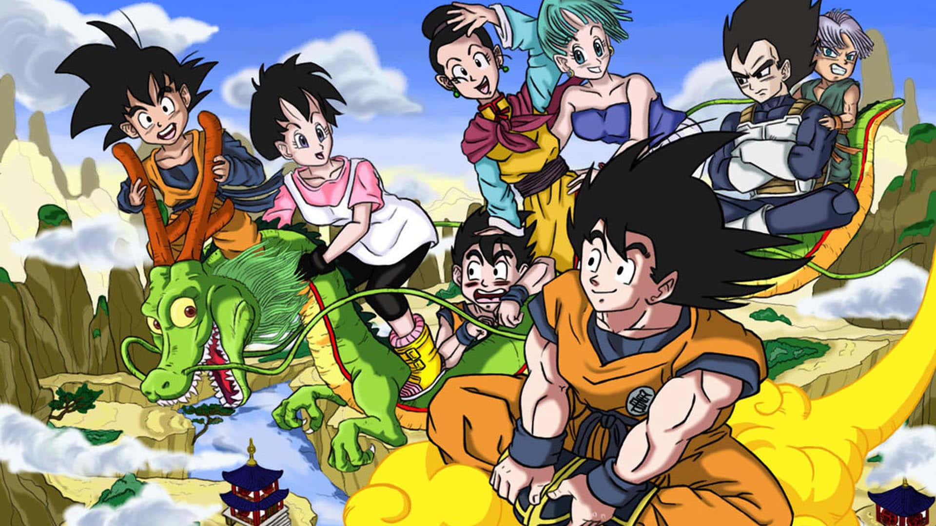 "Goku and Chichi, The Perfect Couple" Wallpaper