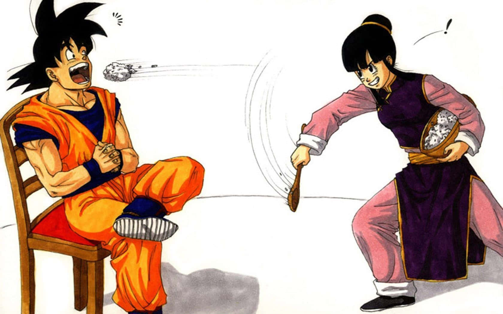 Goku Og Chichi 1680 X 1050 Wallpaper