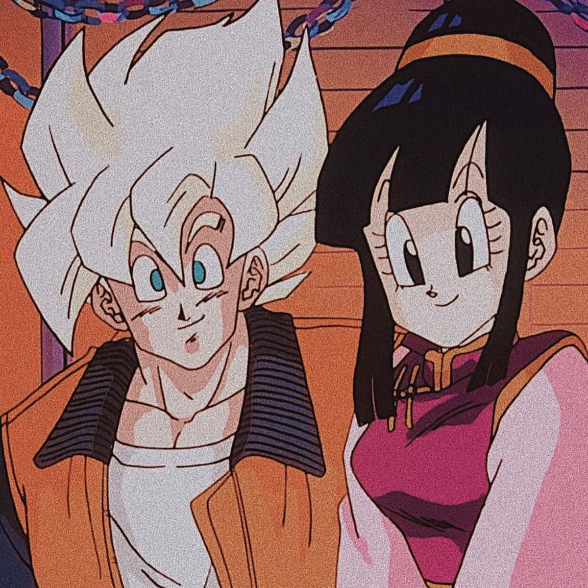 Goku og Chichi har et ubrudeligt bånd. Wallpaper