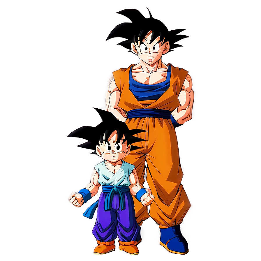 Goku And Gohan Father Son Moment Png 37 PNG