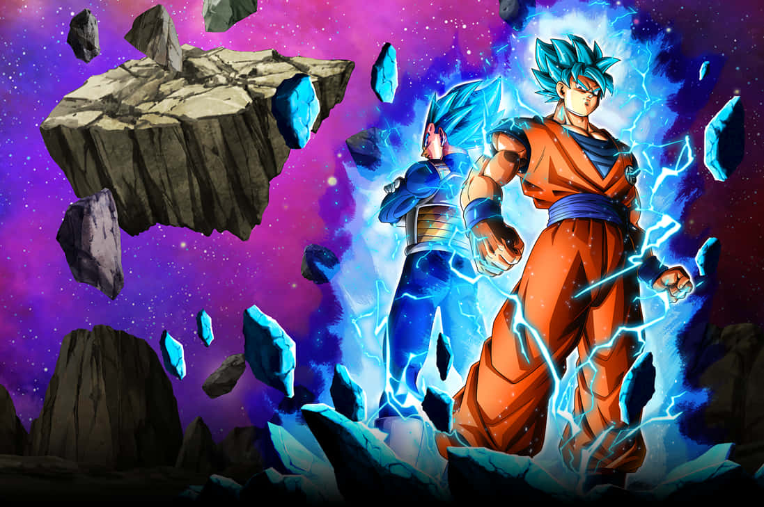De Rivaler, Goku og Vegeta. Wallpaper