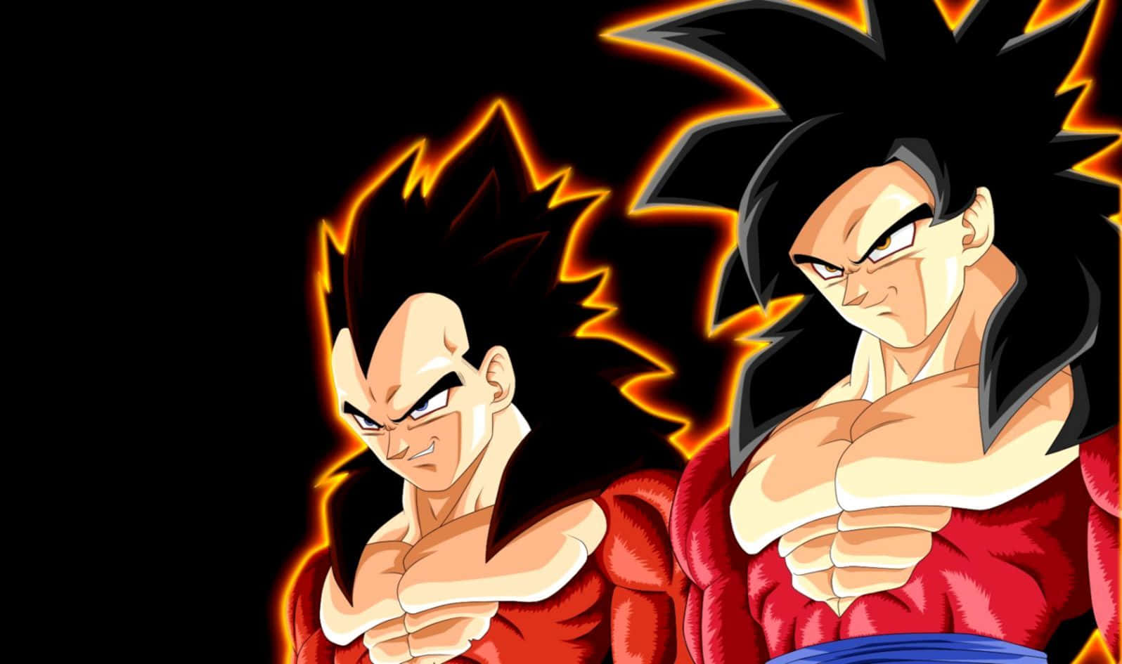 Gokue Vegeta, Dois Dos Personagens Mais Poderosos Do Universo De Dragon Ball Z. Papel de Parede