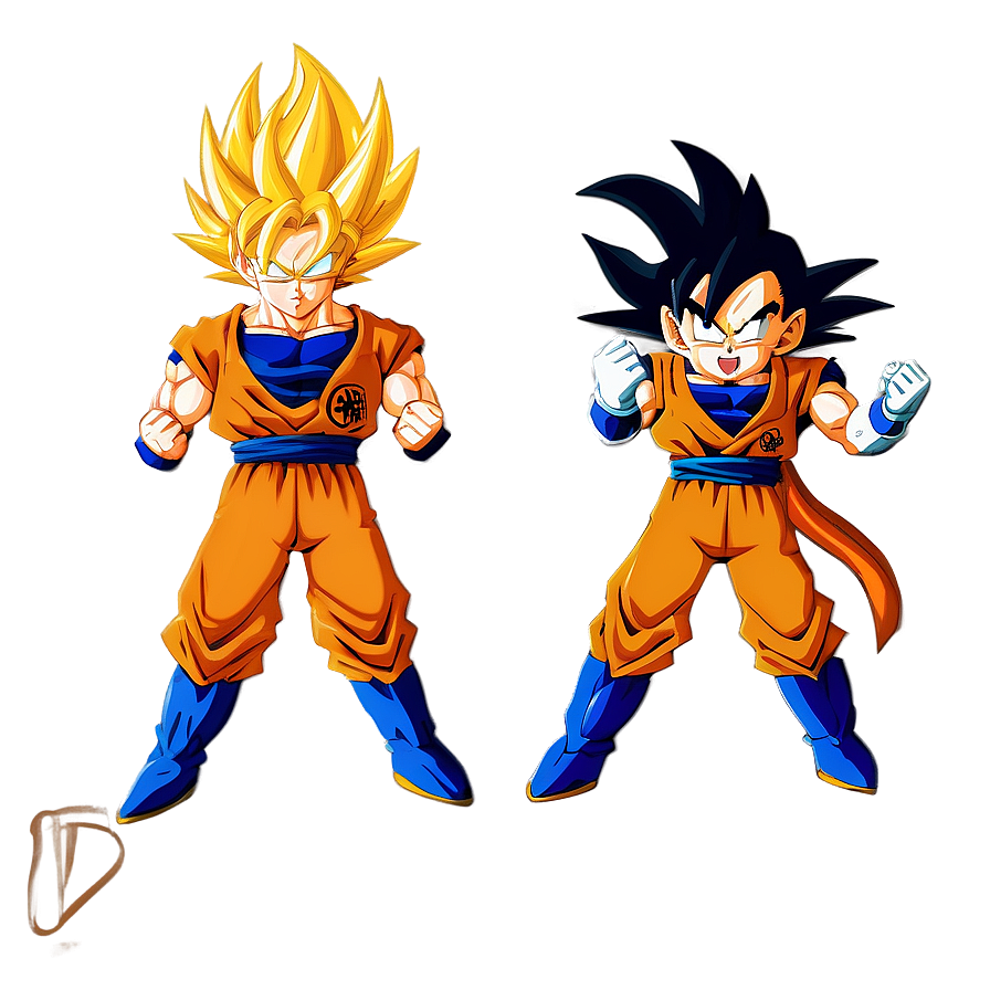Goku And Vegeta Dynamic Duo Png Bsr PNG