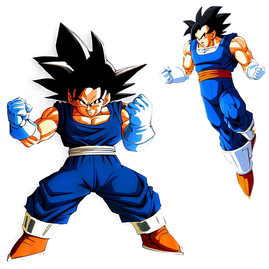 Goku And Vegeta Dynamic Duo Png Tab PNG